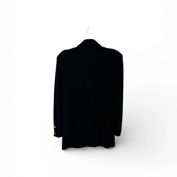 Rich and Levy Vintage Women’s Knit  Blazer Black Size Medium - Picture 2 of 9